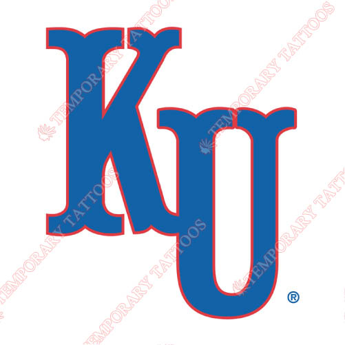Kansas Jayhawks Customize Temporary Tattoos Stickers NO.4706